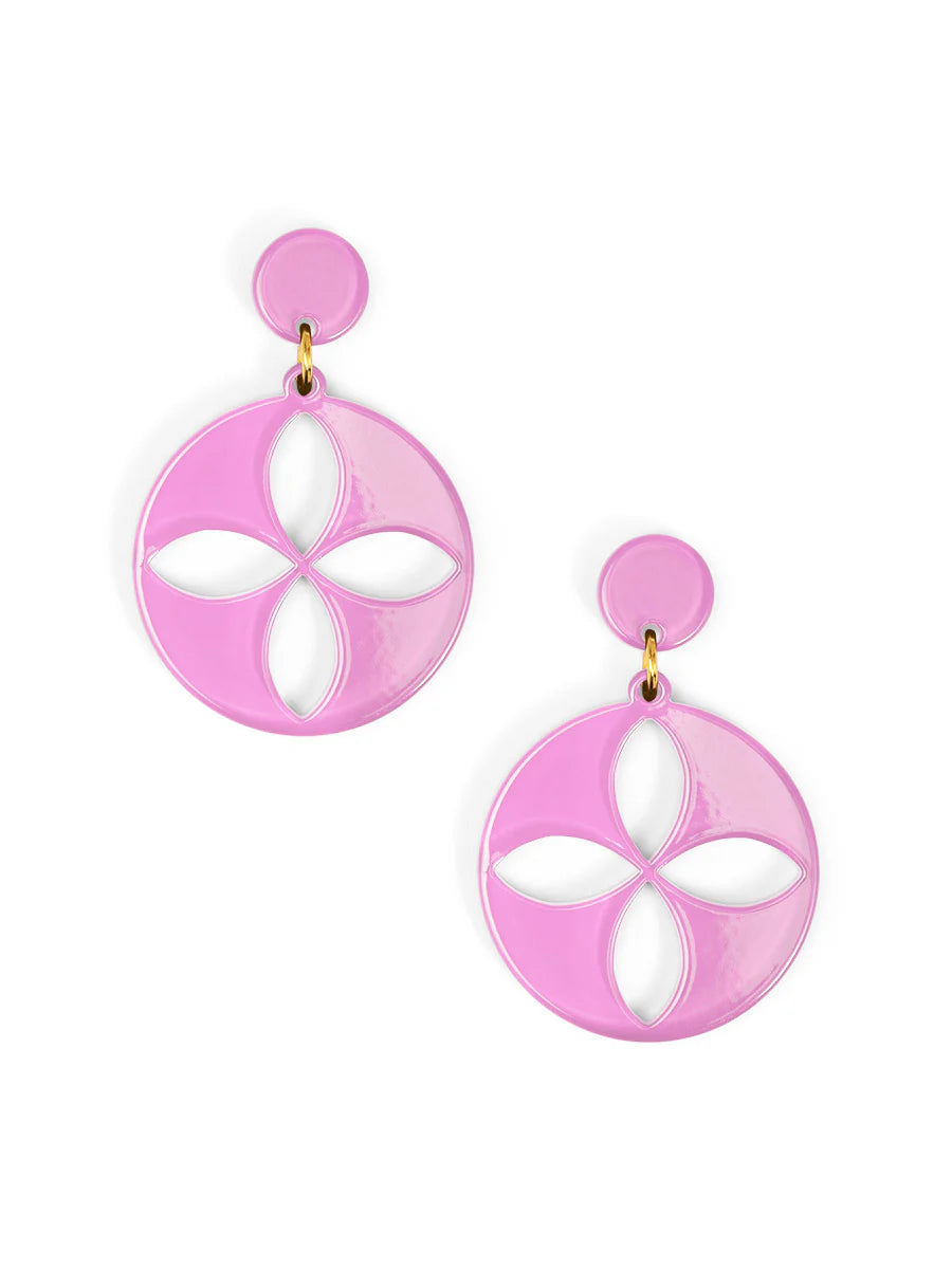 Shirley クローバーカットアウトドロップピアス