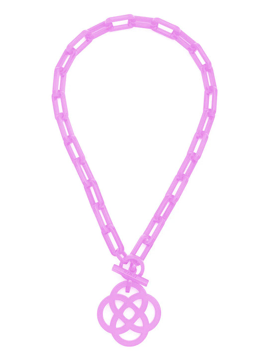 Grace レジンクローバーリンクカラーネックレス