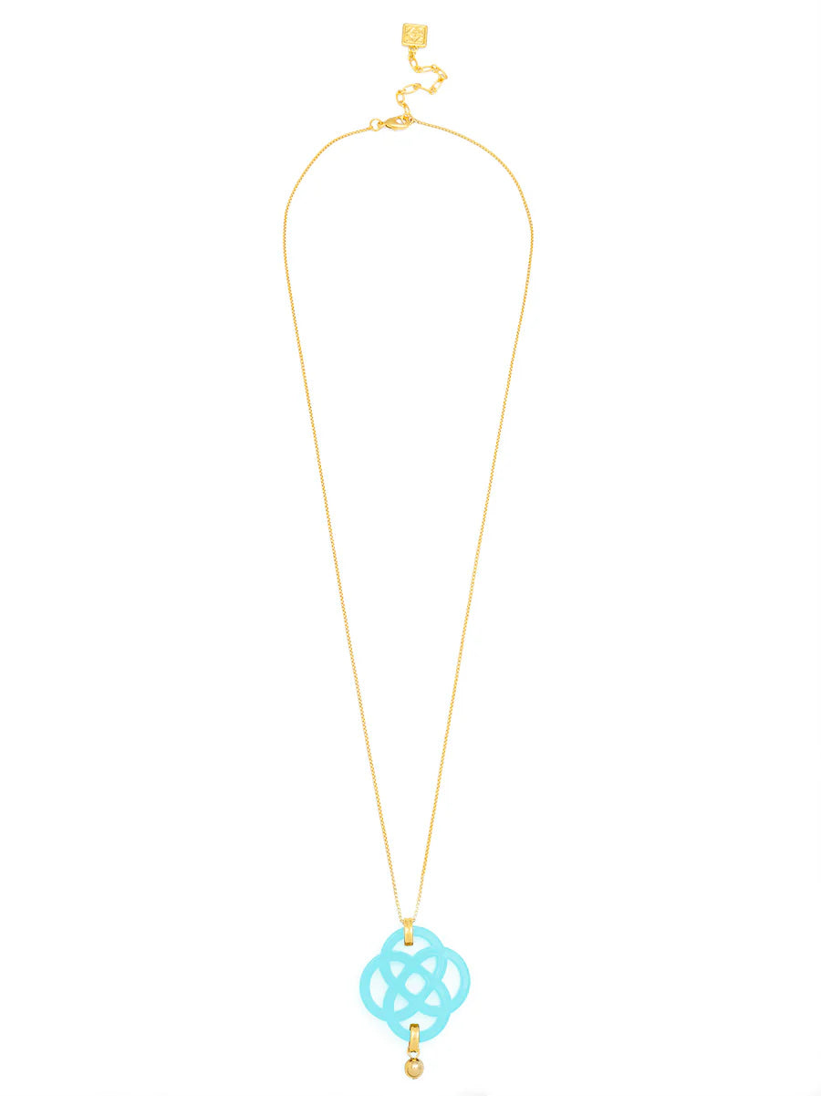 Dainty クローバーペンダント ロングチェーンネックレス