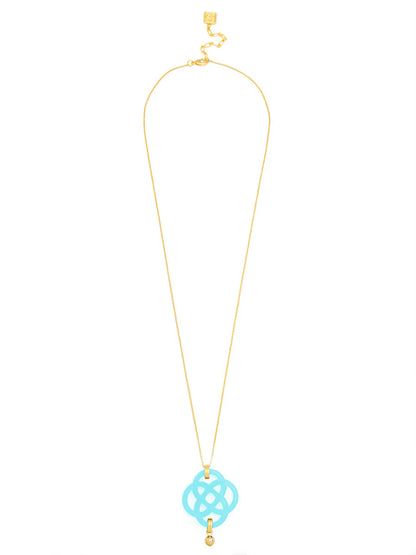 Dainty クローバーペンダント ロングチェーンネックレス