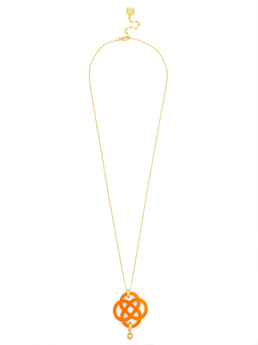 Dainty クローバーペンダント ロングチェーンネックレス