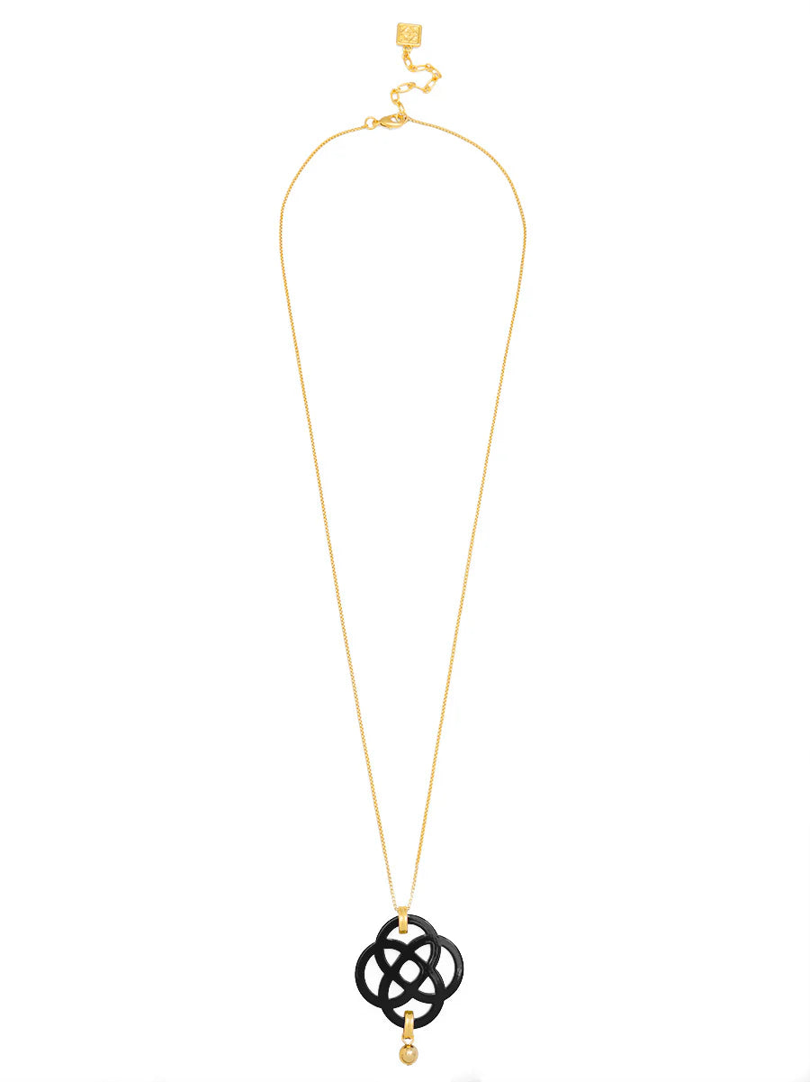 Dainty クローバーペンダント ロングチェーンネックレス