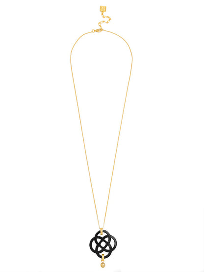Dainty クローバーペンダント ロングチェーンネックレス