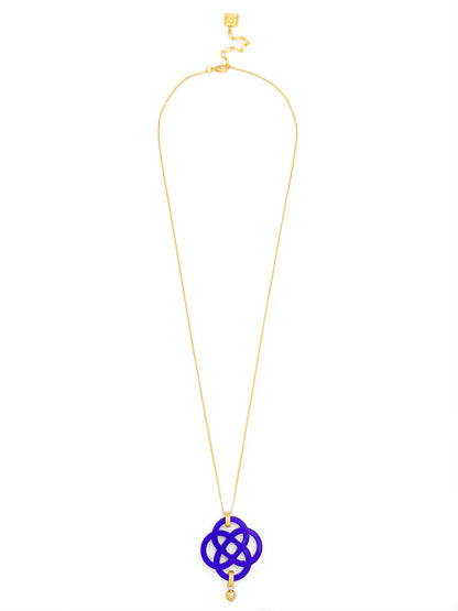 Dainty クローバーペンダント ロングチェーンネックレス