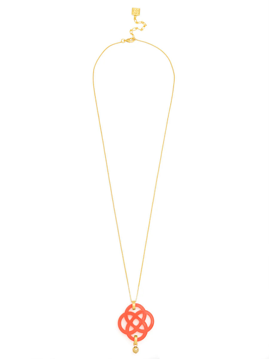 Dainty クローバーペンダント ロングチェーンネックレス