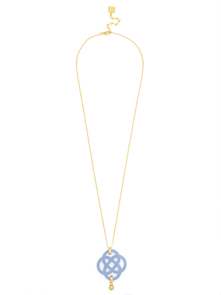 Dainty クローバーペンダント ロングチェーンネックレス