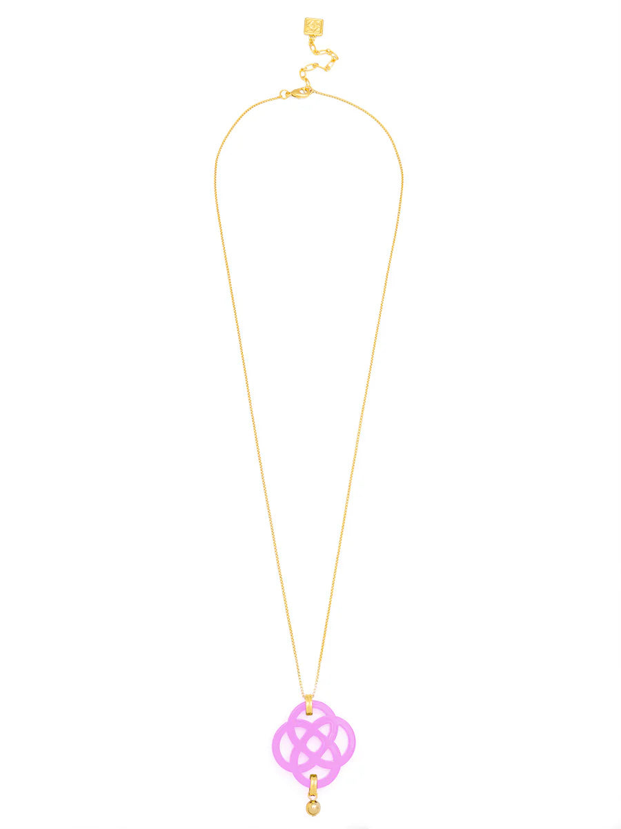 Dainty クローバーペンダント ロングチェーンネックレス