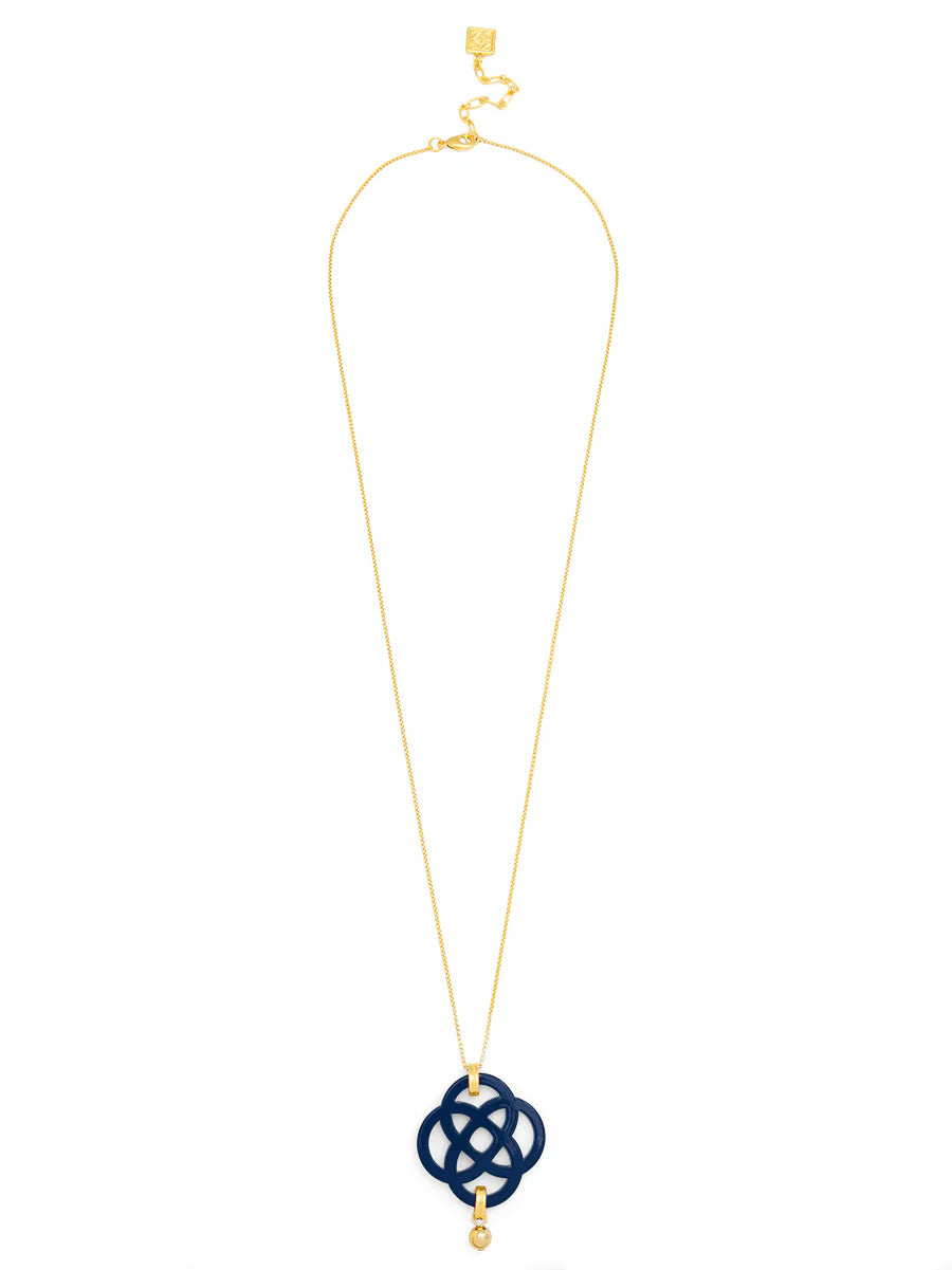 Dainty クローバーペンダント ロングチェーンネックレス