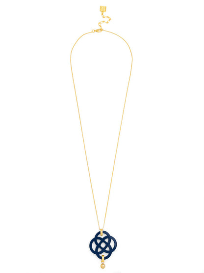 Dainty クローバーペンダント ロングチェーンネックレス