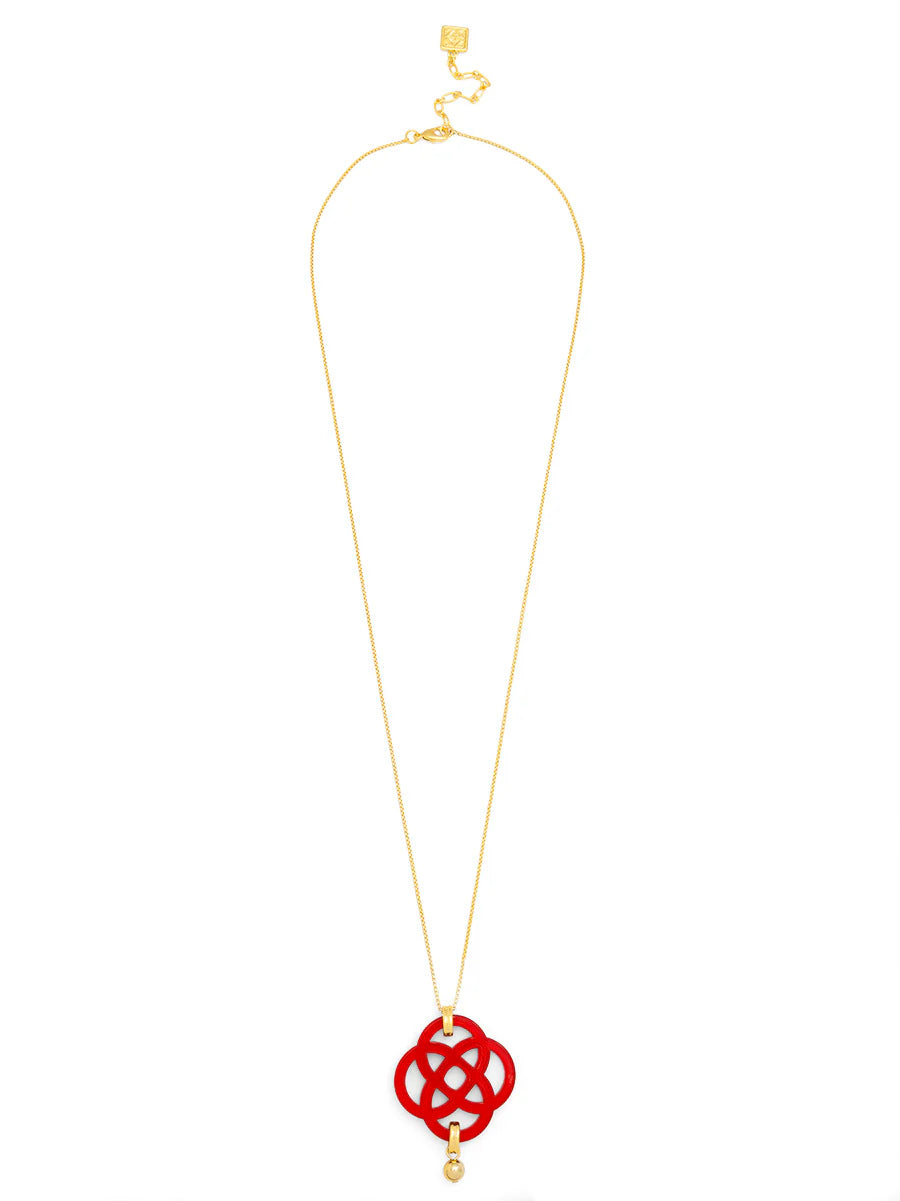 Dainty クローバーペンダント ロングチェーンネックレス