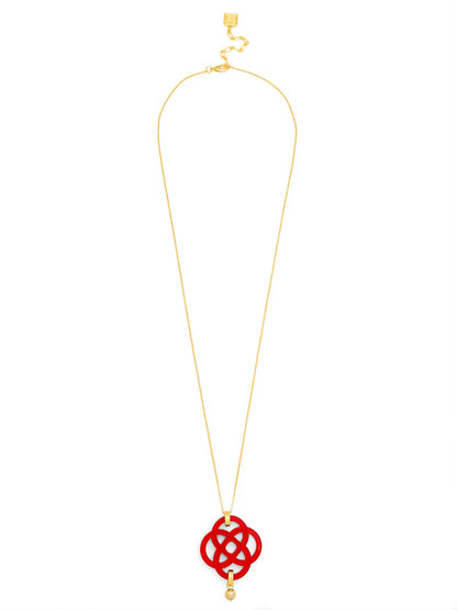 Dainty クローバーペンダント ロングチェーンネックレス