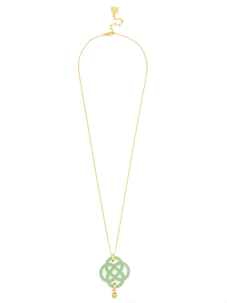 Dainty クローバーペンダント ロングチェーンネックレス