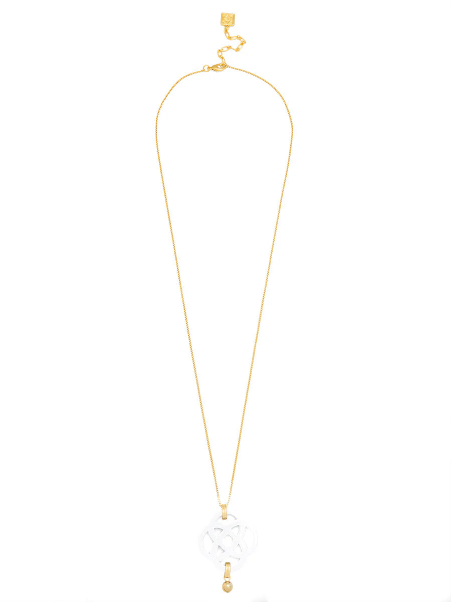 Dainty クローバーペンダント ロングチェーンネックレス