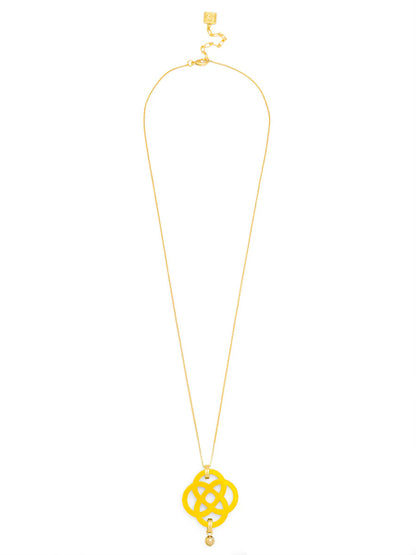 Dainty クローバーペンダント ロングチェーンネックレス