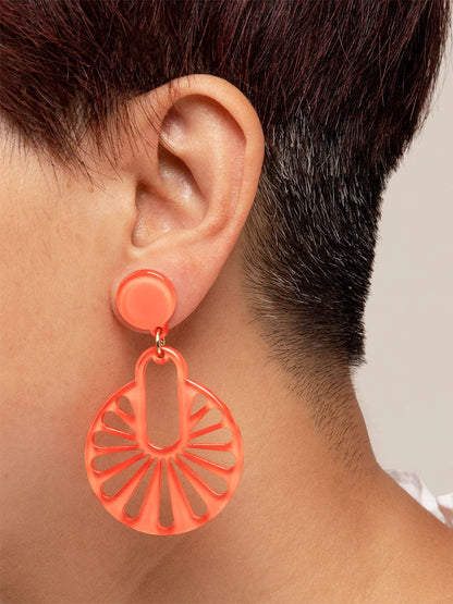 Fannie カットアウトドロップピアス